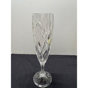 Redhouse by Stuart Crystal Replacement Champagne Flute Glass With Etched Leaf De